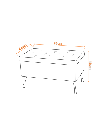 Pufa pikowana, otwierana PARIS Promocja