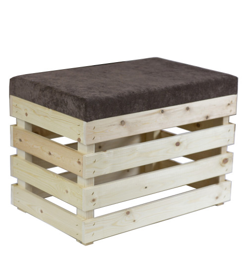Pufa ogrodowa drewniana do ogrodu, na balkon lub taras