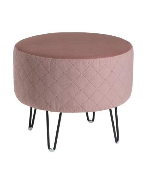 Pufa okrągła MADRID pikowana | Chesterfield velvet 60cm