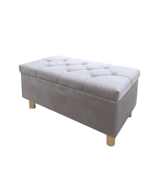 Pufa do siedzenia do przedpokoju | pufa tapicerowana z pojemnikiem